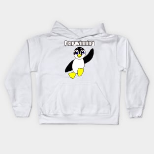 Cute Penguin Pengwinning Kids Hoodie